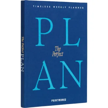 Diář Printworks, Týdenní plánovač Printworks The Perfect Plan sytě modrý - Formadore