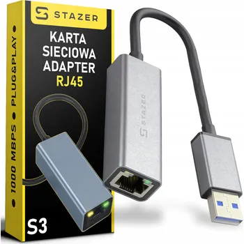 Síťová karta Adaptér USB na Ethernet síťová karta RJ45 hub LAN 1000 Mbps