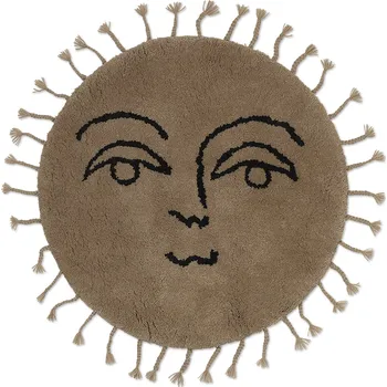 Koberec Ferm Living, Koberec Sun 70 cm tmavě béžový - Formadore