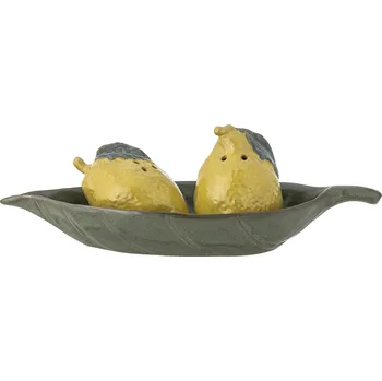 Úložný box Bloomingville, Slánka a pepřenka Limone s podstavcem 3 díly - Formadore