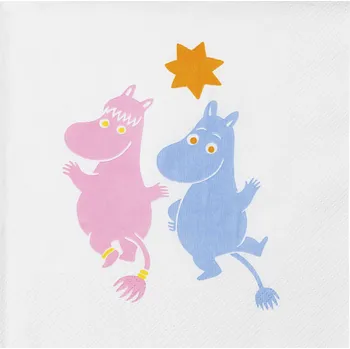 Papírový ubrousek Arabia Finland, Papírové ubrousky Arabia Finland Mumínci Party 33 cm 20 ks - Formadore