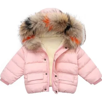 Dívčí bunda Dětská zimní bunda L2041 růžová 3