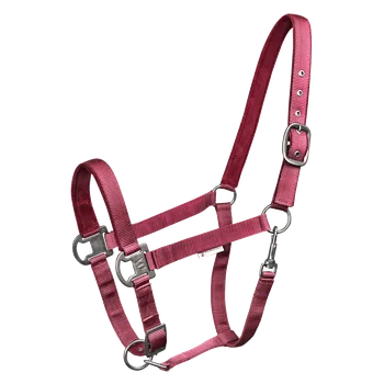 Vybavení pro koně Ohlávka Waldhausen Gloomy - vínová Barva: bordeaux, Velikost: VB