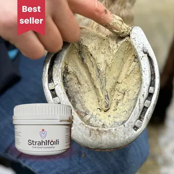 Kosmetika pro koně Strahlfoili 500g péče o střel špičkový doplněk v péči o poškozené kopyto