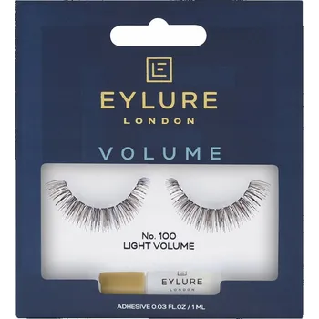 Péče o řasy a obočí Eylure Volume Lashes No. 100 umělé řasy s lepidlem pro objem