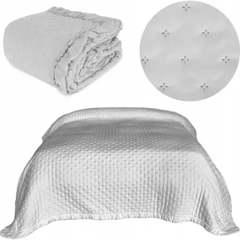 Přehoz na lůžko Přehoz na postel Łóżkoholicy polyester 170 cm x 210 cm šedý