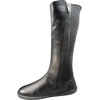 Dámská fitness obuv Dámské vysoké barefoot kozačky BARRA černá, s filcovou podšívkou 43