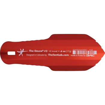 Kosmetická taška Toaletní lopatka The Tent Lab Deuce Backpacking Trowel Barva: Červená