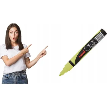 Křídový popisovač UNI CHALK PWE-5M Žlutý, KŘÍDA