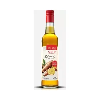 Proteinový nápoj Náš domov sirup zázvor s citronem 400 ml