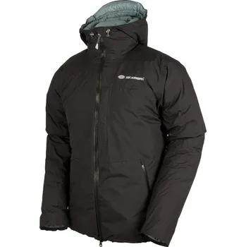Sir Joseph Sarek Man black lehká pánská péřová nepromokavá zimní bunda s kapucí - L