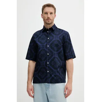 Pánská košile Bavlněná košile United Colors of Benetton 5UBMUQ05P námořnická modř 59X, vel. M