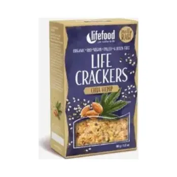 Life crackers konopné s chia semínky BIO