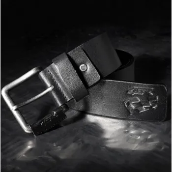 Opasek 4SR Kožený Pásek Flag Černý – M 40/100