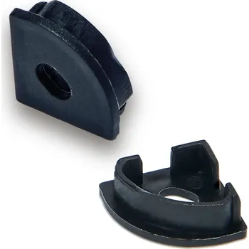 Příslušenství pro LED osvětlení BERGE Koncové krytky profilů BRG-20 2 ks černé 2X10068