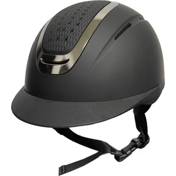 Vybavení pro jezdce Jezdecká přilba HKM Sydney City Černá/černá 52-54 cm