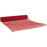 Pavučinový dekorativní běhoun na stůl 280 mm x 2,5 m červená