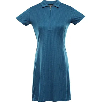 Dámské šaty Alpine Pro EDELA 2 MODRÁ DÁMSKÉ RYCHLOSCHNOUCÍ ŠATY S COOL DRY L