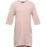 Alpine Pro MOLEDA 2 BÉŽOVÁ DÁMSKÉ BAVLNĚNÉ ŠATY XXL