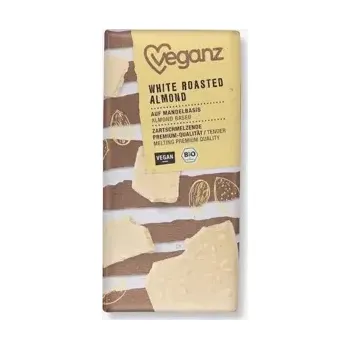 Čokoláda Bílá čokoláda s praženými mandlemi BIO