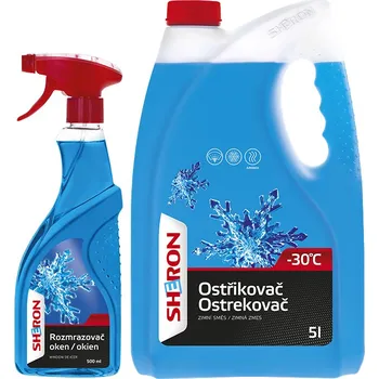 Směs do ostřikovače SHERON Zimní ostřikovač -30 °C 5 lt + SH roz.oken 500 ml