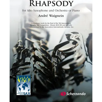 Rhapsody - for Alto Saxophone and Orchestra or Piano - pro altov saxofon 583318