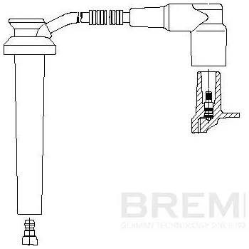 Zapalovací kabel Kabel zapalovací svíčky BREMI 8A15E37