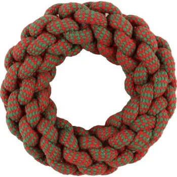 Hračka pro psa Huhubamboo hračka bavlněný kruh 18 cm