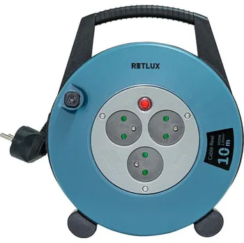 Prodlužovací kabel Retlux - Prodlužovací kabel na bubnu 3Z Typ E 10m modrá/černá