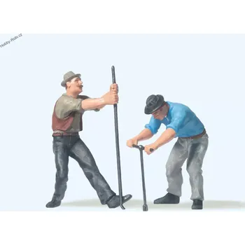 Modelová železnice Postavičky Traťováci G - Preiser 45009 (Zahradní železnice)