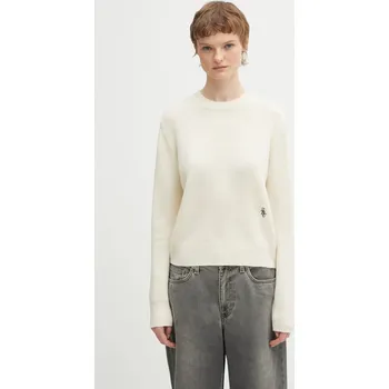 Dámský svetr Vlněný svetr Sporty & Rich SRC Cashmere, L, béžová, 01X