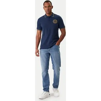 Pánská košile Versace Jeans Couture Polokošile 80GAGT03 CJ01T Modrá Regular Fit M