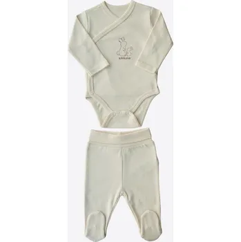 Kojenecká souprava kitikate 2DÍLNÝ SET BASIC ECRU_S80059 Velikost: 0 - 1 MĚSÍC