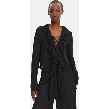 Dámská halenka Eleh Halenka ESS250026 Černá Regular Fit S