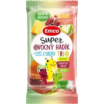 Cukrovinka Super ovocný hadík Trio ananas, granátové jablko a jablko 20 g