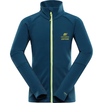 Chlapecká mikina Alpine Pro GOLLO 2 MODRÁ DĚTSKÁ RYCHLESCHNOUCÍ MIKINA 104-110