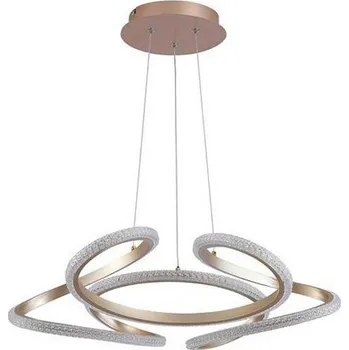 Searchlight 66110CP - LED Stmívatelný lustr na lanku DOODLE LED/40W/230V mosaz