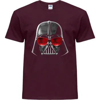 panske_levne_tricko_potisk_slepy_Darth_Vader Barva: Burgundy - vínová, velikost: 4XL