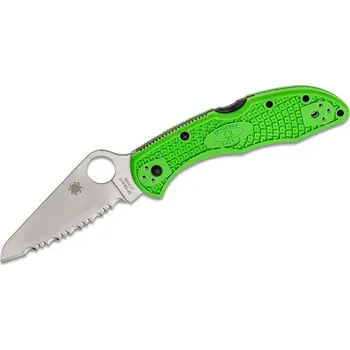 Spyderco C88FSGR2 Salt 2 Green kapesní nůž 7,6 cm, Satin, zelená, FRN