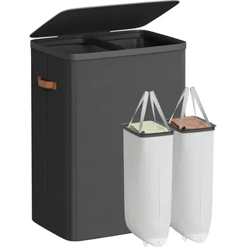 Koš na prádlo SONGMICS Látkový koš na prádlo 2D 170 l černá