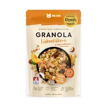 Prémiová granola Lískooříšková s meruňkami