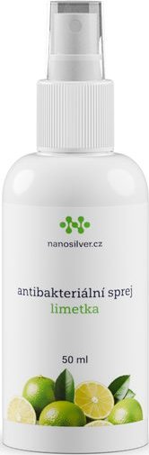 Antibakteriální sprej nanosilver - desinfekce s vůni limetky - 50 ml