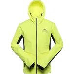 Alpine Pro KERAK ŽLUTÁ PÁNSKÁ SOFTSHELLOVÁ BUNDA S ÚPRAVOU DWR M