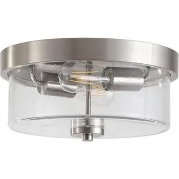 Koupelnové svítidlo Searchlight 66210-2SS-Koup stropní PRESTON 2xE27/60W/230V IP44 pr.33cm stříbrná