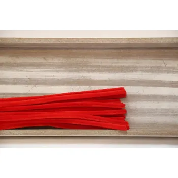 Chlupatý dekorativní drátek - červená jahoda