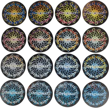 samolepka Dvouvrstvá kruhová holografická plomba nápis Original