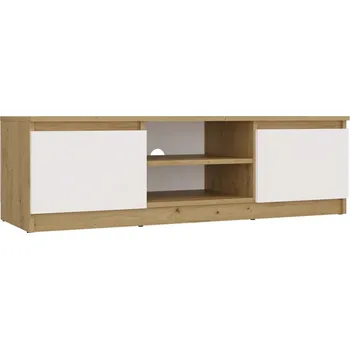 Televizní stolek TV stolek Malwa 120 cm dub artisan/bílý