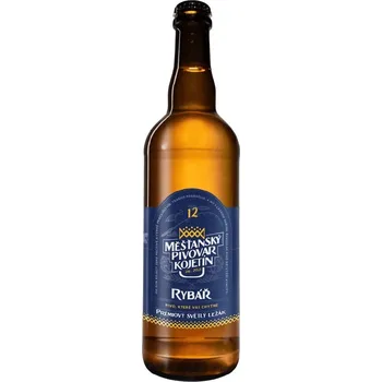 Pivo KOJETÍN 12 RYBÁŘ světlý ležák premium 0,75 sklo 4,8,%