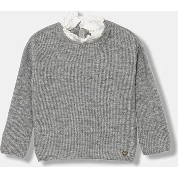 Dívčí oblečení Dětský svetr s příměsí vlny Guess J5BR21.Z1140.9BYA šedá 09X, vel. 158-166