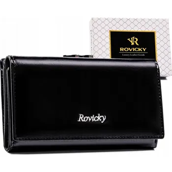 Peněženka Dámská kožená peněženka černá - Rovicky Gabra černá